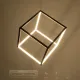 Κρεμαστό φωτιστικό οροφής LED kelvo® KIBOO 36W 3600lm 360° AC 220-240V IP20 ρυθμιζόμενο λευκό CCT με χειριστήριο από 2700K έως 6000K ντιμμαριζόμενο μαύρο ματ 40x40x40cm