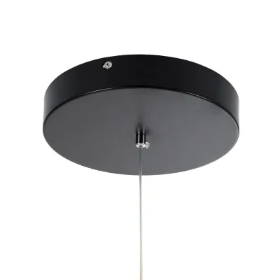 Κρεμαστό φωτιστικό οροφής LED kelvo® KIBOO 36W 3600lm 360° AC 220-240V IP20 ρυθμιζόμενο λευκό CCT με χειριστήριο από 2700K έως 6000K ντιμμαριζόμενο μαύρο ματ 40x40x40cm