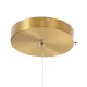 Κρεμαστό φωτιστικό οροφής LED kelvo® KIBOO 36W 3600lm 360° AC 220-240V IP20 ρυθμιζόμενο λευκό CCT με χειριστήριο από 2700K έως 6000K ντιμμαριζόμενο χρυσό 40x40x40cm