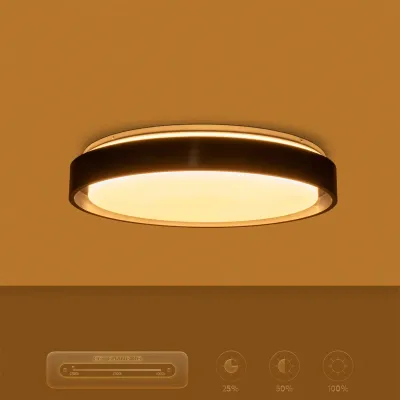 Φωτιστικό οροφής kelvo® BARCHETTA LED 72W 7200lm 120° AC 220-240V IP20 ρυθμιζόμενο λευκό CCT με χειριστήριο από 2700K έως 6000K ντιμμάριζομενο μαύρο ματ 48x48x8.2cm