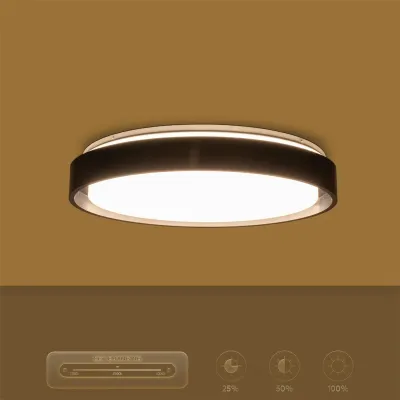 Φωτιστικό οροφής kelvo® BARCHETTA LED 72W 7200lm 120° AC 220-240V IP20 ρυθμιζόμενο λευκό CCT με χειριστήριο από 2700K έως 6000K ντιμμάριζομενο μαύρο ματ 48x48x8.2cm