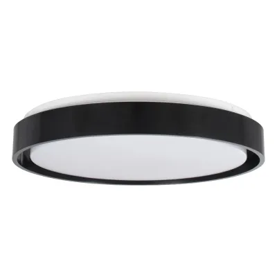 Φωτιστικό οροφής kelvo® BARCHETTA LED 72W 7200lm 120° AC 220-240V IP20 ρυθμιζόμενο λευκό CCT με χειριστήριο από 2700K έως 6000K ντιμμάριζομενο μαύρο ματ 48x48x8.2cm
