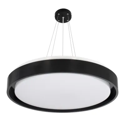 Φωτιστικό οροφής kelvo® BARCHETTA LED 72W 7200lm 120° AC 220-240V IP20 ρυθμιζόμενο λευκό CCT με χειριστήριο από 2700K έως 6000K ντιμμάριζομενο μαύρο ματ 48x48x8.2cm