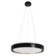 Φωτιστικό οροφής kelvo® BARCHETTA LED 72W 7200lm 120° AC 220-240V IP20 ρυθμιζόμενο λευκό CCT με χειριστήριο από 2700K έως 6000K ντιμμable μαύρο & σαμπανιζέ χρυσό ματ 48x48x8.2cm