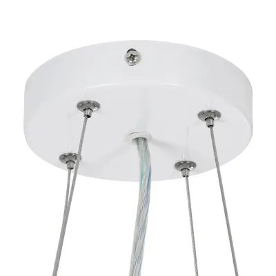 Κρεμαστό φωτιστικό οροφής LED kelvo® BARCHETTA 72W 7200lm 120° AC 220-240V IP20 ρυθμιζόμενο λευκό CCT με χειριστήριο από 2700K έως 6000K ντιμμάριζομενο λευκό & σαμπανιζέ χρυσό ματ 48x48x8.2cm