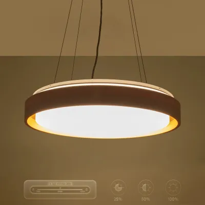 Κρεμαστό φωτιστικό οροφής LED kelvo® BARCHETTA 72W 7200lm 120° AC 220-240V IP20 ρυθμιζόμενο λευκό CCT με χειριστήριο από 2700K έως 6000K ντιμμάριζομενο λευκό & σαμπανιζέ χρυσό ματ 48x48x8.2cm