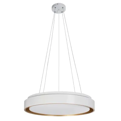 Κρεμαστό φωτιστικό οροφής LED kelvo® BARCHETTA 72W 7200lm 120° AC 220-240V IP20 ρυθμιζόμενο λευκό CCT με χειριστήριο από 2700K έως 6000K ντιμμάριζομενο λευκό & σαμπανιζέ χρυσό ματ 48x48x8.2cm