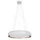 Κρεμαστό φωτιστικό οροφής LED kelvo® BARCHETTA 72W 7200lm 120° AC 220-240V IP20 ρυθμιζόμενο λευκό CCT με χειριστήριο από 2700K έως 6000K ντιμμάριζομενο λευκό & σαμπανιζέ χρυσό ματ 48x48x8.2cm
