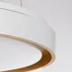 Κρεμαστό φωτιστικό οροφής LED kelvo® BARCHETTA 72W 7200lm 120° AC 220-240V IP20 ρυθμιζόμενο λευκό CCT με χειριστήριο από 2700K έως 6000K ντιμμάριζομενο λευκό & σαμπανιζέ χρυσό ματ 48x48x8.2cm