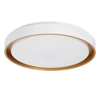 Κρεμαστό φωτιστικό οροφής LED kelvo® BARCHETTA 72W 7200lm 120° AC 220-240V IP20 ρυθμιζόμενο λευκό CCT με χειριστήριο από 2700K έως 6000K ντιμμάριζομενο λευκό & σαμπανιζέ χρυσό ματ 48x48x8.2cm