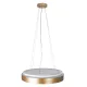 Κρεμαστό φωτιστικό οροφής LED kelvo® BARCHETTA 72W 7200lm 120° AC 220-240V IP20 ρυθμιζόμενο λευκό CCT με χειριστήριο από 2700K έως 6000K ντιμμαριζόμενο σαμπανιζέ χρυσό ματ 48x48x8.2cm