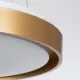 Φωτιστικό οροφής LED kelvo® BARCHETTA 72W 7200lm 120° AC 220-240V IP20 ρυθμιζόμενο λευκό CCT με χειριστήριο από 2700K έως 6000K ντιμάριζομενο σαμπανιζέ χρυσό ματ 48x48x8.2cm