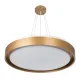 Φωτιστικό οροφής LED kelvo® BARCHETTA 72W 7200lm 120° AC 220-240V IP20 ρυθμιζόμενο λευκό CCT με χειριστήριο από 2700K έως 6000K ντιμάριζομενο σαμπανιζέ χρυσό ματ 48x48x8.2cm