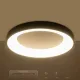 Φωτιστικό οροφής kelvo® SALEM LED 75W 7500lm 120° AC 220-240V IP20 ρυθμιζόμενο λευκό CCT με χειριστήριο από 2700K έως 6000K dimmable μαύρο ματ 45x45x9.5cm