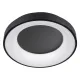Φωτιστικό οροφής kelvo® SALEM LED 75W 7500lm 120° AC 220-240V IP20 ρυθμιζόμενο λευκό CCT με χειριστήριο από 2700K έως 6000K dimmable μαύρο ματ 45x45x9.5cm