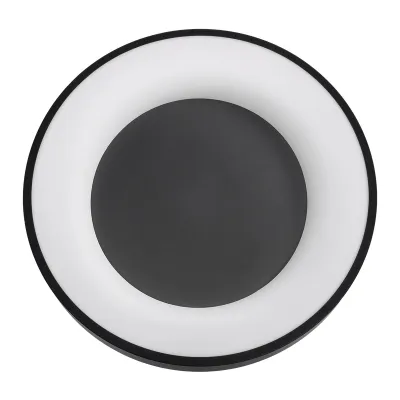 Φωτιστικό οροφής kelvo® SALEM LED 75W 7500lm 120° AC 220-240V IP20 ρυθμιζόμενο λευκό CCT με χειριστήριο από 2700K έως 6000K dimmable μαύρο ματ 45x45x9.5cm