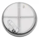 Φωτιστικό οροφής kelvo® SALEM LED 75W 7500lm 120° AC 220-240V IP20 ρυθμιζόμενο λευκό CCT με χειριστήριο από 2700K έως 6000K dimmable μαύρο ματ 45x45x9.5cm