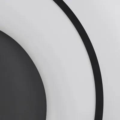 Φωτιστικό οροφής kelvo® SALEM LED 75W 7500lm 120° AC 220-240V IP20 ρυθμιζόμενο λευκό CCT με χειριστήριο από 2700K έως 6000K dimmable μαύρο ματ 45x45x9.5cm