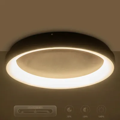 Φωτιστικό οροφής kelvo® SALEM LED 75W 7500lm 120° AC 220-240V IP20 ρυθμιζόμενο λευκό CCT με χειριστήριο από 2700K έως 6000K ντιμμάριζομενο καφέ ματ 45x45x9.5cm Φωτιστικό οροφής kelvo® SALEM LED 75W 7500lm 120° AC 220-240V IP20 ρυθμιζόμενο λευκό CCT με χειριστήριο από 2700K έως 6000K ντιμμάριζομενο καφέ ματ 45x45x9.5cm