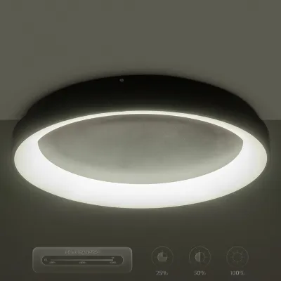 Φωτιστικό οροφής kelvo® SALEM LED 75W 7500lm 120° AC 220-240V IP20 ρυθμιζόμενο λευκό CCT με χειριστήριο από 2700K έως 6000K ντιμμάριζομενο καφέ ματ 45x45x9.5cm Φωτιστικό οροφής kelvo® SALEM LED 75W 7500lm 120° AC 220-240V IP20 ρυθμιζόμενο λευκό CCT με χειριστήριο από 2700K έως 6000K ντιμμάριζομενο καφέ ματ 45x45x9.5cm