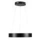 Κρεμαστό φωτιστικό οροφής LED kelvo® SALEM 75W 7500lm 120° AC 220-240V IP20 ρυθμιζόμενο λευκό CCT με χειριστήριο από 2700K έως 6000K ντιμαριζόμενο μαύρο ματ 45x45x6cm