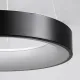 Κρεμαστό φωτιστικό οροφής LED kelvo® SALEM 75W 7500lm 120° AC 220-240V IP20 ρυθμιζόμενο λευκό CCT με χειριστήριο από 2700K έως 6000K ντιμαριζόμενο μαύρο ματ 45x45x6cm