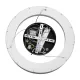 Κρεμαστό φωτιστικό οροφής LED kelvo® SALEM 75W 7500lm 120° AC 220-240V IP20 ρυθμιζόμενο λευκό CCT με χειριστήριο από 2700K έως 6000K ντιμαριζόμενο μαύρο ματ 45x45x6cm