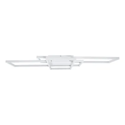 Φωτιστικό οροφής kelvo® QUADRA LED 120W 12000lm 120° AC 220-240V IP20 ρυθμιζόμενο λευκό CCT με χειριστήριο 2700K-6000K dimmable λευκό ματ 105x60x9cm