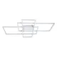 Φωτιστικό οροφής kelvo® QUADRA LED 120W 12000lm 120° AC 220-240V IP20 ρυθμιζόμενο λευκό CCT με χειριστήριο 2700K-6000K dimmable λευκό ματ 105x60x9cm