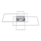 Φωτιστικό οροφής kelvo® QUADRA LED 120W 12000lm 120° AC 220-240V IP20 ρυθμιζόμενο λευκό CCT με χειριστήριο 2700K-6000K dimmable λευκό ματ 105x60x9cm