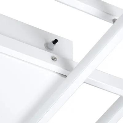 Φωτιστικό οροφής kelvo® QUADRA LED 120W 12000lm 120° AC 220-240V IP20 ρυθμιζόμενο λευκό CCT με χειριστήριο 2700K-6000K dimmable λευκό ματ 105x60x9cm