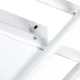 Φωτιστικό οροφής kelvo® QUADRA LED 120W 12000lm 120° AC 220-240V IP20 ρυθμιζόμενο λευκό CCT με χειριστήριο 2700K-6000K dimmable λευκό ματ 105x60x9cm
