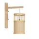 GLOBOSTAR® NOMAD 01978 Boho Φωτιστικό Τοίχου - Απλίκα με Ντουί 1 x E27 AC 220-240V IP20 - Μπεζ - Μ16 x Π26.5 x Υ47cm