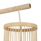 GLOBOSTAR® NOMAD 01978 Boho Φωτιστικό Τοίχου - Απλίκα με Ντουί 1 x E27 AC 220-240V IP20 - Μπεζ - Μ16 x Π26.5 x Υ47cm