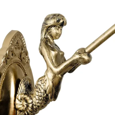 Vintage επιτοίχιο φωτιστικό kelvo® MERMAID με ντουί E27 μπρούτζινο & πολύχρωμο 17x30x27cm 02389