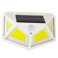 Αυτόνομο ηλιακό φωτιστικό LED COB 10W ψυχρό φως 6000K IP65 με ενσωματωμένη μπαταρία 1200mAh & αισθητήρα ημέρας-νύχτας-κίνησης
