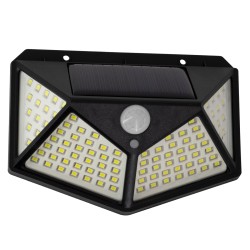 Αυτόνομο ηλιακό φωτιστικό LED SMD 10W 1000lm ψυχρό φως 6000K IP65 με ενσωματωμένη μπαταρία 1200mAh & αισθητήρα ημέρας-νύχτας-κίνησης