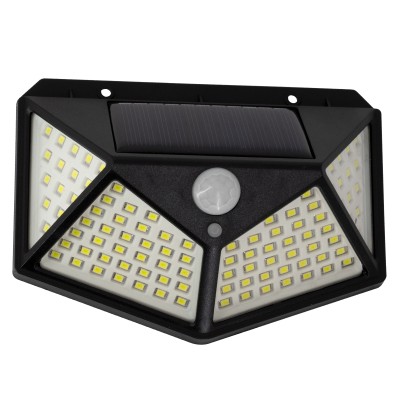 Αυτόνομο ηλιακό φωτιστικό LED SMD 10W 1000lm ψυχρό φως 6000K IP65 με ενσωματωμένη μπαταρία 1200mAh & αισθητήρα ημέρας-νύχτας-κίνησης