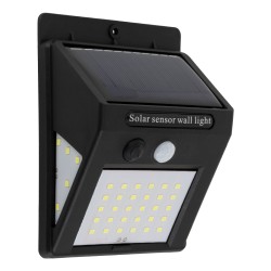 Αυτόνομο ηλιακό φωτιστικό LED 8W ψυχρό φως 6000K με αισθητήρα ημέρας-νύχτας & κίνησης IP65