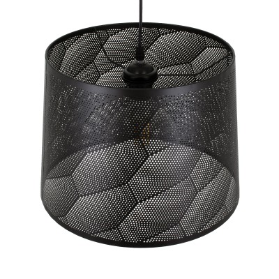 Μοντέρνο κρεμαστό φωτιστικό SPARKLE 1ΧΕ27 AC 220-240V μαύρο μεταλλικό με πλέγμα Φ35xY26cm Μοντέρνο κρεμαστό φωτιστικό SPARKLE 1ΧΕ27 AC 220-240V μαύρο μεταλλικό με πλέγμα Φ35xY26cm