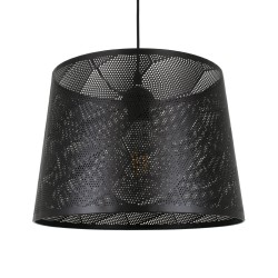 Μοντέρνο κρεμαστό φωτιστικό SPARKLE 1ΧΕ27 AC 220-240V μαύρο μεταλλικό με πλέγμα Φ35xY26cm