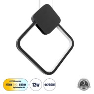 Κρεμαστό Φωτιστικό MARY Design LED CCT 12W 1440lm 300° AC 220-240V - Εναλλαγή Φωτισμού μέσω Διακόπτη On/Off All In One - Μ20 x Π2.3 x Υ28.5cm - Μαύρο Κρεμαστό Φωτιστικό MARY Design LED CCT 12W 1440lm 300° AC 220-240V - Εναλλαγή Φωτισμού μέσω Διακόπτη On/Off All In One - Μ20 x Π2.3 x Υ28.5cm - Μαύρο
