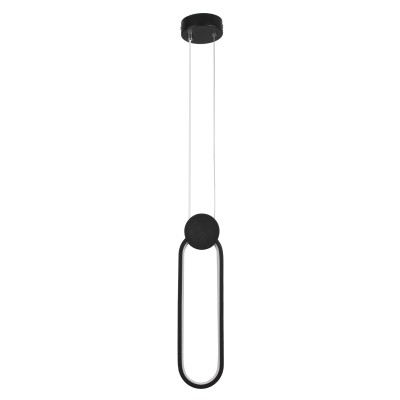Κρεμαστό Φωτιστικό ILDI Design LED CCT 12W 1440lm 300° AC 220-240V - Εναλλαγή Φωτισμού μέσω Διακόπτη On/Off All In One - Μαύρο GloboStar® ILDI 61088 Κρεμαστό Φωτιστικό Οροφής Design LED CCT 12W 1440lm 300° AC 220-240V - Εναλλαγή Φωτισμού μέσω Διακόπτη On/Off All In One Ψυχρό 6000k+Φυσικό 4500k+Θερμό 2700k Μ10 x Π2.3 x Υ38cm - Μαύρο