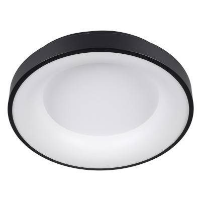 Πλαφονιέρα Οροφής Δαχτυλίδι-Κύκλος LED SALEM CCT 75W 8625lm 120° AC 220-240V - Εναλλαγή Φωτισμού μέσω Τηλεχειριστηρίου All In One - Μαύρο GloboStar® SALEM 61233 Πλαφονιέρα Οροφής Δαχτυλίδι-Κύκλος LED CCT 75W 8625lm 120° AC 220-240V - Εναλλαγή Φωτισμού μέσω Τηλεχειριστηρίου All In One Ψυχρό 6000k+Φυσικό 4500k+Θερμό 2700k Dimmable Φ45cm - Μαύρο - 3 Years Warranty