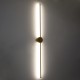 Επιτοίχια απλίκα LED kelvo® DIADEM 18W 2160lm 120° AC 220-240V IP20 ρυθμιζόμενο λευκό CCT με εναλλαγή χρωμάτων 2700K/4500K/6000K χρυσό βούρτσας 10x4x120cm