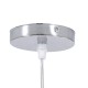 Κρεμαστό φωτιστικό Boho MANILA 1 x E27 AC 220-240V μπεζ με υφασμάτινο καπέλο φυσικού σχεδιασμού Μ45 x Π45 x Υ60