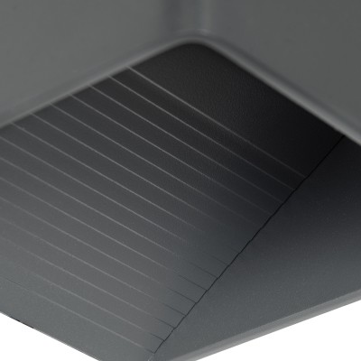 Μοντέρνα επιτοίχια απλίκα LED kelvo® CIRCOA 10W 1000lm θερμό λευκό 2700K IP44 γκρι ανθρακί ματ 10x8x10cm Μοντέρνα επιτοίχια απλίκα LED kelvo® CIRCOA 10W 1000lm θερμό λευκό 2700K IP44 γκρι ανθρακί ματ 10x8x10cm