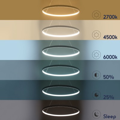 Κρεμαστό Φωτιστικό Δαχτυλίδι-Κύκλος LED DIAMOND CCT 67W 7504lm 360° AC 220-240V - Εναλλαγή Φωτισμού μέσω Τηλεχειριστηρίου All In One - Λευκό GloboStar® DIAMOND 61521 Κρεμαστό Φωτιστικό Δαχτυλίδι-Κύκλος LED CCT 67W 7504lm 360° AC 220-240V - Εναλλαγή Φωτισμού μέσω Τηλεχειριστηρίου All In One Ψυχρό 6000k+Φυσικό 4500k+Θερμό 2700k Dimmable Φ80cm - Λευκό - 3 Years Warranty