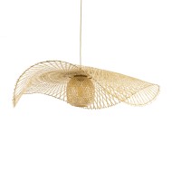 Boho Κρεμαστό Φωτιστικό CINNABAR Μονόφωτο 1 x E27 AC220-240V IP20 - Φ100 x Υ21cm - Μπεζ Ξύλινο Μπαμπού Πλέγμα Boho Κρεμαστό Φωτιστικό CINNABAR Μονόφωτο 1 x E27 AC220-240V IP20 - Φ100 x Υ21cm - Μπεζ Ξύλινο Μπαμπού Πλέγμα