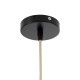 GloboStar® CINNABAR 01838 Boho Κρεμαστό Φωτιστικό Πλέγμα Μονόφωτο 1 x E27 IP20 Μπεζ Ξύλο - Μ100 x Π100 x Υ21cm
